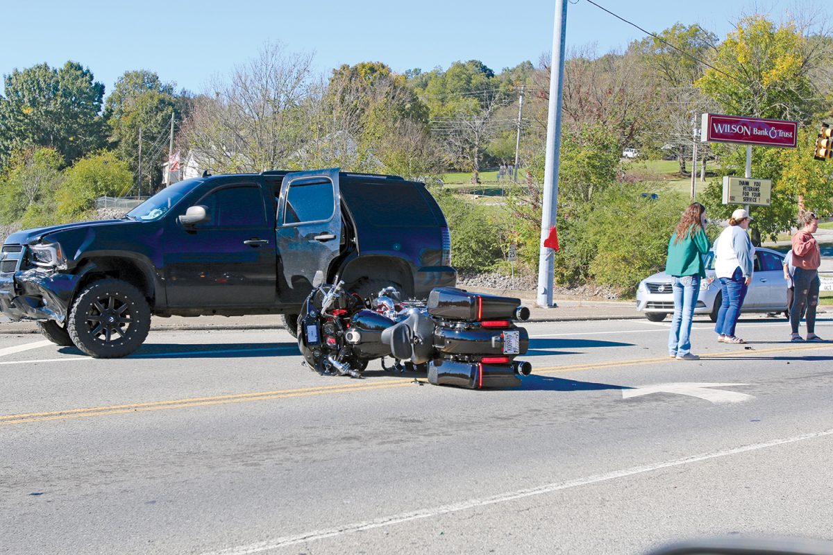SUV STRIKES MOTORCYCLE AT INTERSECTION Carthage Courier